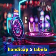 handicap 5 tabela